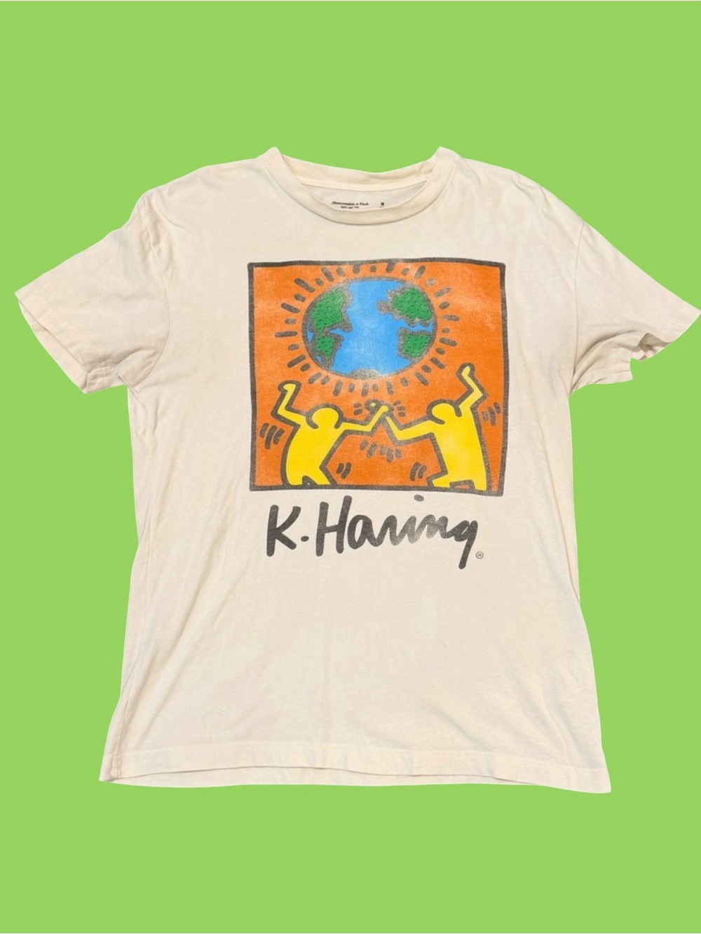 Abercrombie And Fitch Keith Haring Shirt White Medium